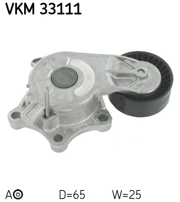 Натяжник ременя генератора Peugeot Partner/Citroen Berlingo 1.6HDi 05- (65x25) SKF VKM 33111